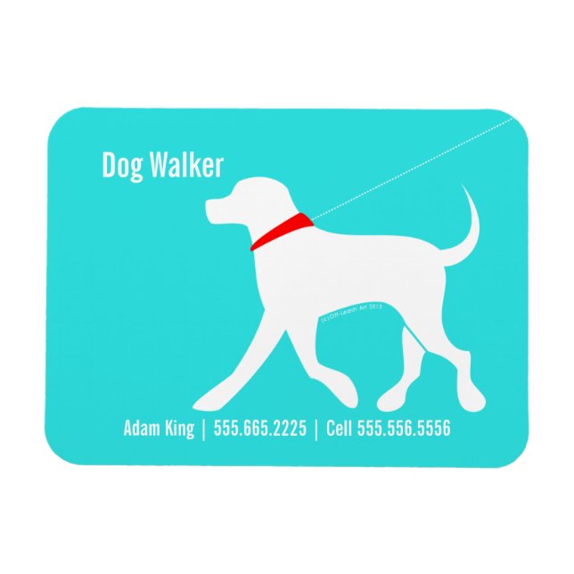 Magnet Flexible Chien Walker Animaux de compagnie Laboratoire d'af (Horizontal)
