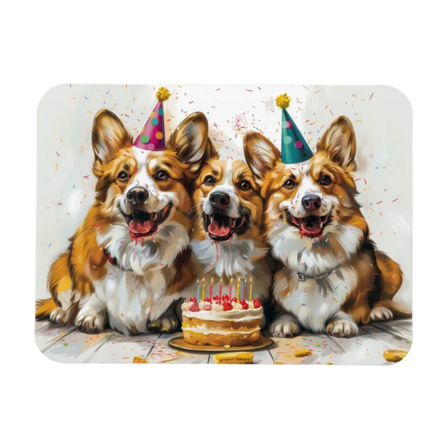 Magnet Flexible Chiens de Corgi gallois Pembroke (Horizontal)