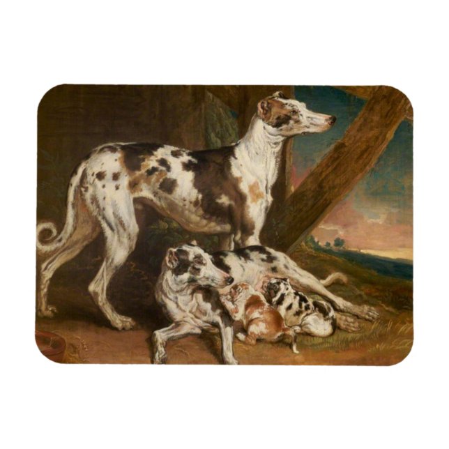 Magnet Flexible Chiens de Dalmatie (par James Ward) (Horizontal)