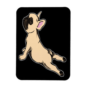 Magnet Flexible Chiffre de taureau français  Frenchie Jovely Yoga 