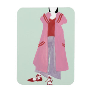 Magnet Flexible Chiffre debout de mode - veste surdimensionnée