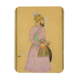 Magnet Flexible Chiffre debout d'un prince de Mughal, du petit