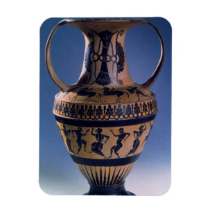 Magnet Flexible Chiffre noir amphora de grenier dépeignant les