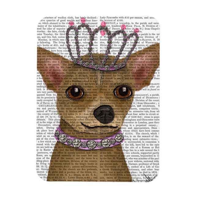 Magnet Flexible Chihuahua Et Tiara (Vertical)