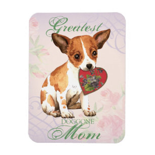 Magnet Flexible Chihuahua Heart Mom
