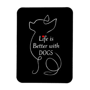 Magnet Flexible Chihuahua Life is Better With Dogs Amoureux des ch