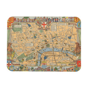 Magnet Flexible Children's Map of London, Angleterre