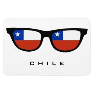 Magnet Flexible Chile Shades texte et aimant couleur personnalisés