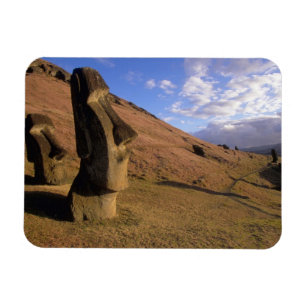 Magnet Flexible Chili, Île de Pâques. Colline avec Moai