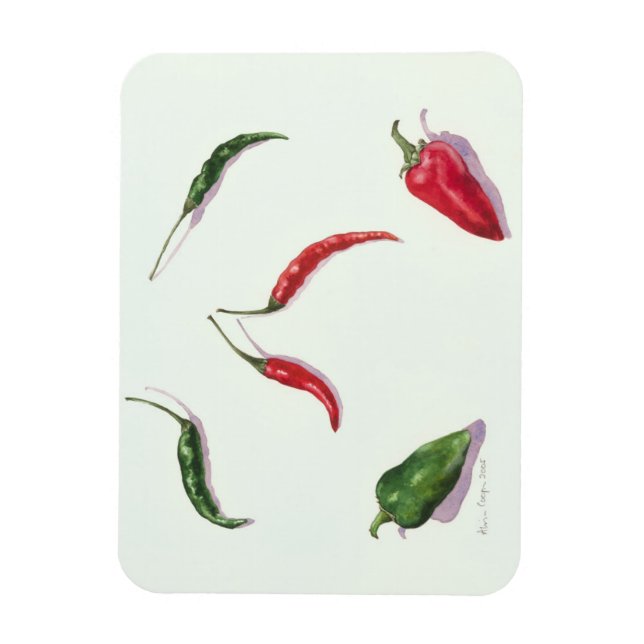 Magnet Flexible Chillies and Peppers 2005 (Vertical)