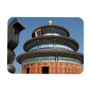 Magnet Flexible Chine, Pékin, Temple du Ciel, Urn chinoise en
