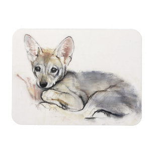 Magnet Flexible Chiot de loup Arabe courbé 2009