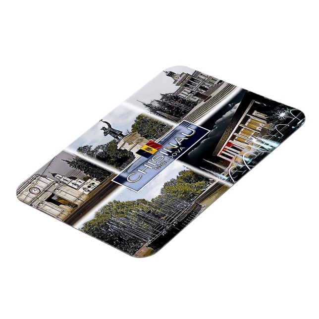 Magnet Flexible Chisinau - Moldavie - Mosaïque - (Côté Gauche)