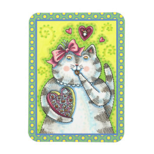 MAGNET FLEXIBLE CHOCOLATS DE L'ADMIRATEUR SECRET DE KITTEN, SAINT-
