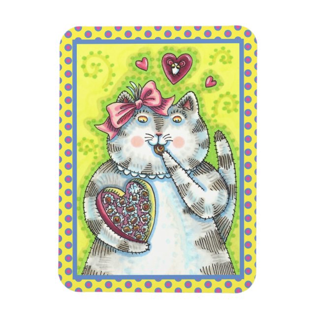 MAGNET FLEXIBLE CHOCOLATS DE L'ADMIRATEUR SECRET DE KITTEN, VALENT (Vertical)