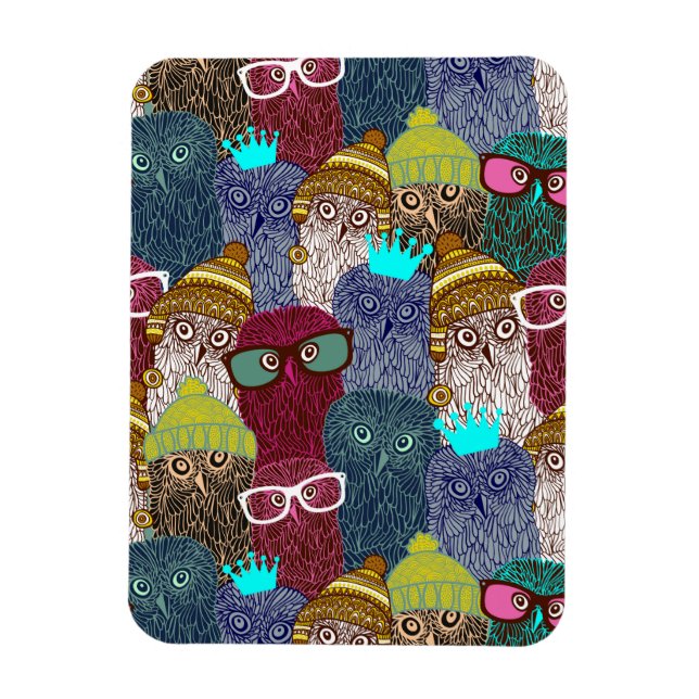 Magnet Flexible Chouette dans la couronne (Vertical)