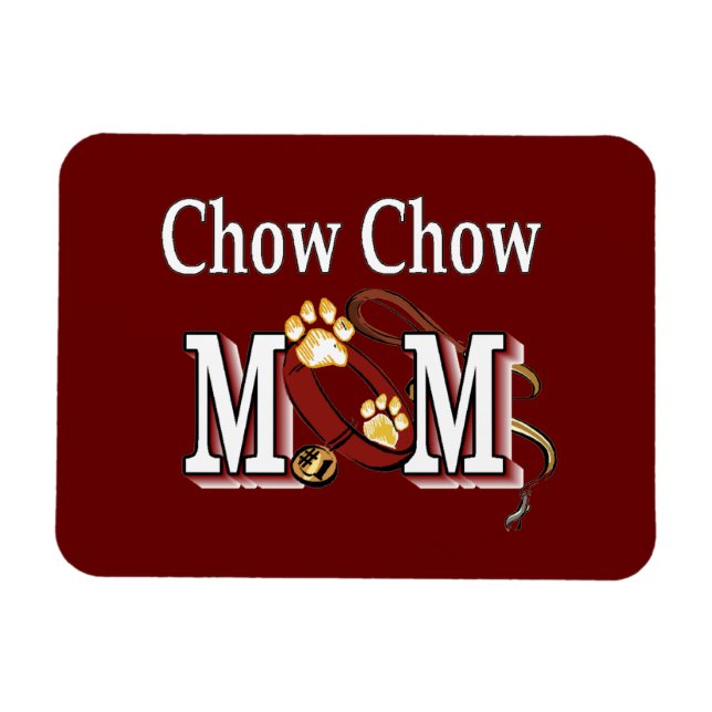 Magnet Flexible Chow Chow Chien Maman (Horizontal)