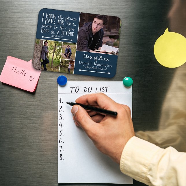 Magnet Flexible Christian Bible Verse Graduation Photo Collage (Créateur téléchargé)