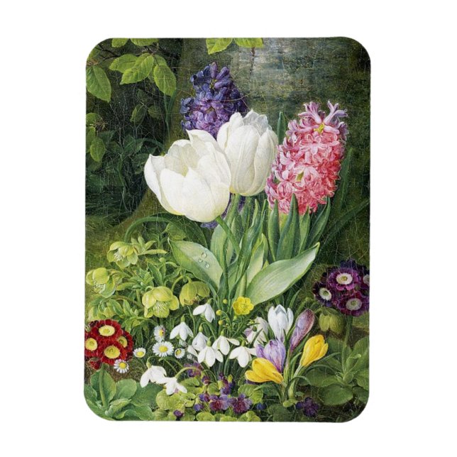 Magnet Flexible Christine Løvmand Une vie morte avec des tulipes,  (Vertical)