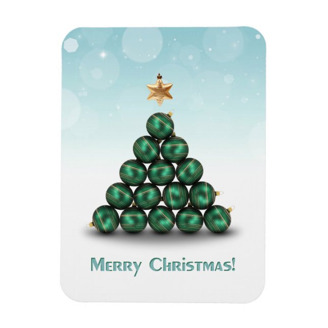 Magnet Flexible Christmas Balls in Tree Shape (Vertical)