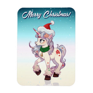 Magnet Flexible Christmas Unicorn Cartoon