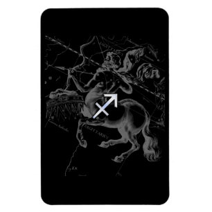 Magnet Flexible Chrome Comme Sagittarius Signe Zodiaque Hevelius D