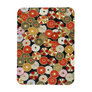 Magnet Flexible Chrysanthèmes en or