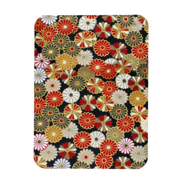 Magnet Flexible Chrysanthèmes en or (Vertical)