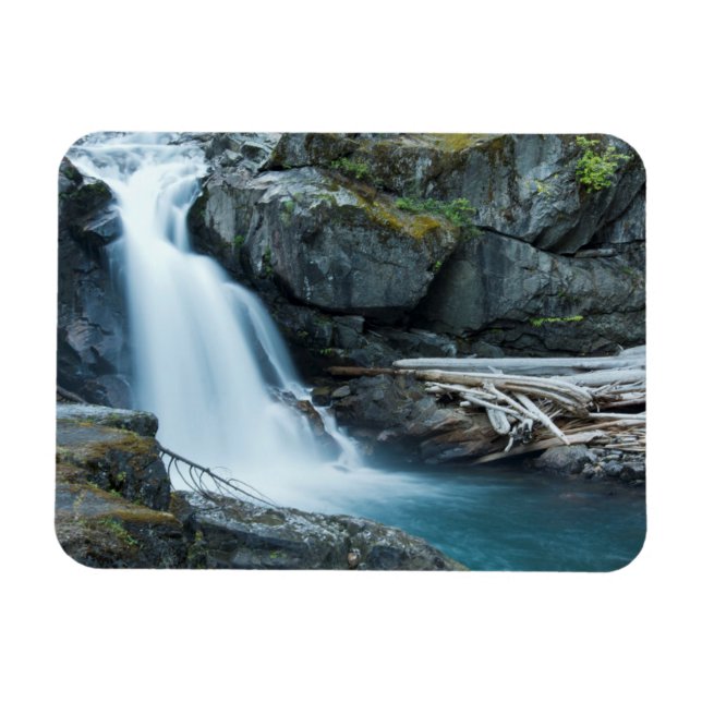 Magnet Flexible Chutes d'argent, Parc national du mont Rainier (Horizontal)
