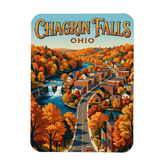 Magnet Flexible Chutes de Chagrin USA (Vertical)