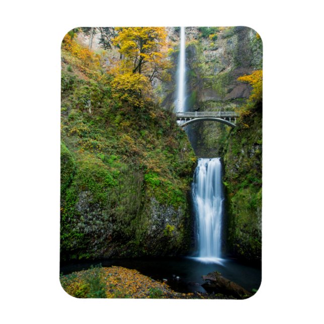 Magnet Flexible Chutes de Multnomah en automne dans la gorge de Co (Vertical)