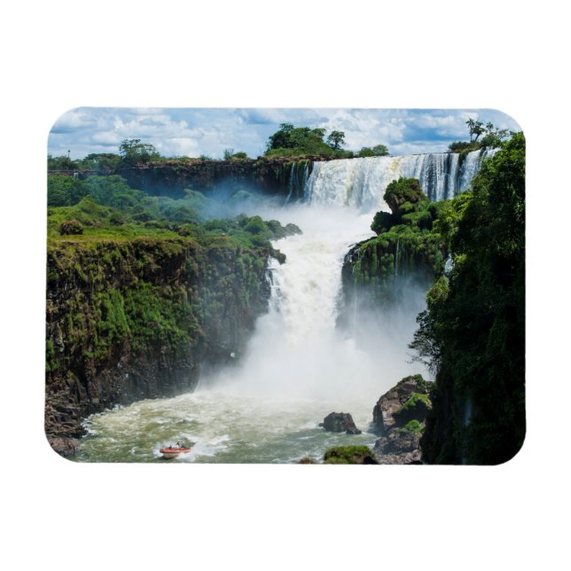 Magnet Flexible Chutes d'Iguazu entourées de jungle (Horizontal)