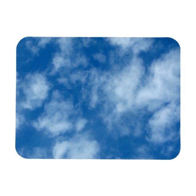 Magnet Flexible Ciel bleu avec nuages Photographie de la nature (Horizontal)