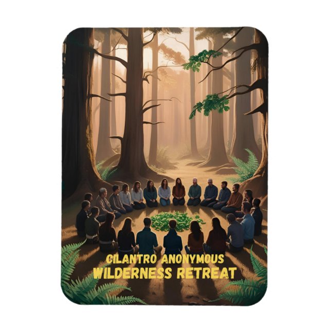 Magnet Flexible Cilantro Retraite sauvage anonyme - (Vertical)