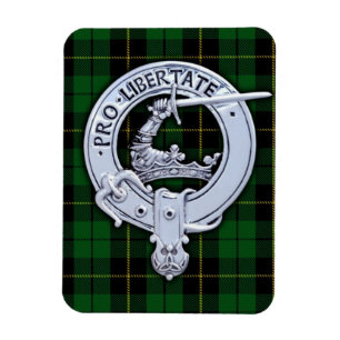 Magnet Flexible Cimier du clan Wallace & Tartan de chasse