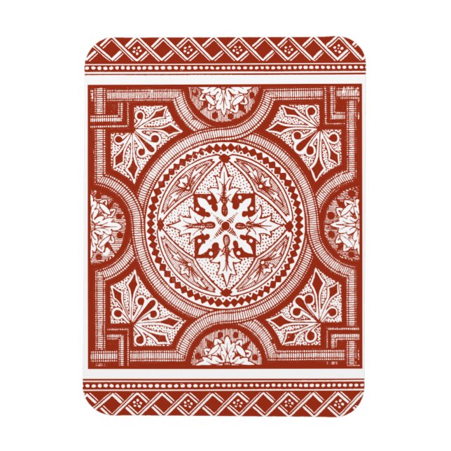 Magnet Flexible Cinnabar Woodblock IV (Vertical)