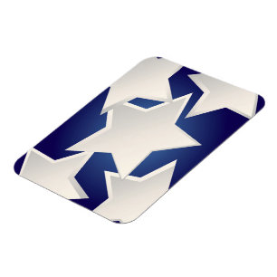 Magnet Flexible Cinq étoiles blanches