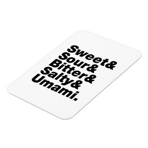 Magnet Flexible Cinq saveurs de base