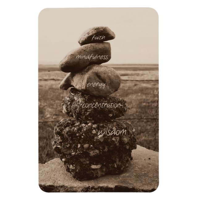 Magnet Flexible Cinq vertus du zen (Vertical)