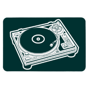 Magnet Flexible Cire/Tourne-disque de vieille école