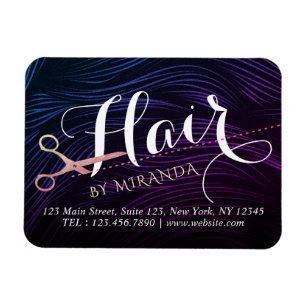 Magnet Flexible Ciseaux Rose Gold Coiffeur Coiffeuse Beauté