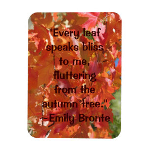 Magnet Flexible Citation d'automne Emily Bronte