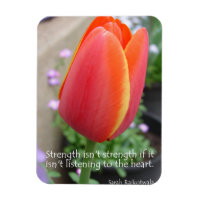 Citation de force de la tulipe rouge Fleurs photo