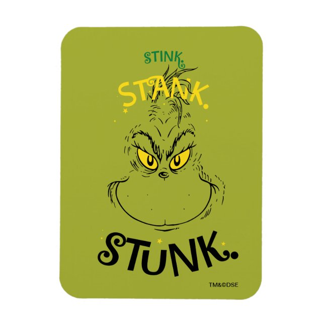 Magnet Flexible Citation de Monsieur Grinch Stink Stank Stunk (Vertical)