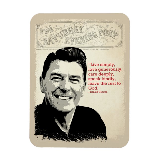 Magnet Flexible Citation de Ronald Reagan (Vertical)