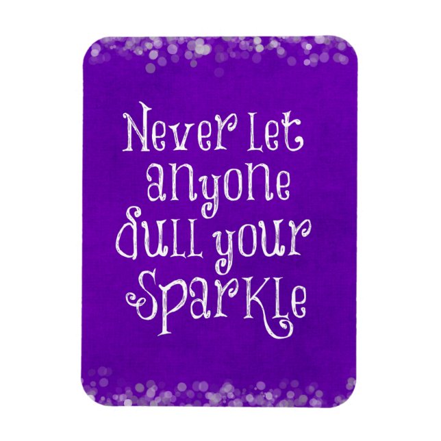 Magnet Flexible Citation d'étincelle inspirée de la fille violette (Vertical)