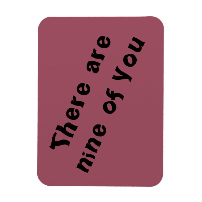 Magnet Flexible citation d'Orphan noir il y a neuf d'entre vous (Vertical)