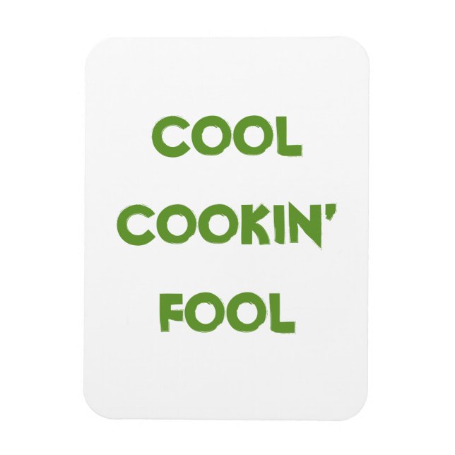 Magnet Flexible Citation drôle de fou de cuisine cool (Vertical)