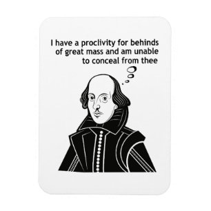 Magnet Flexible Citation drôle de Shakespeare