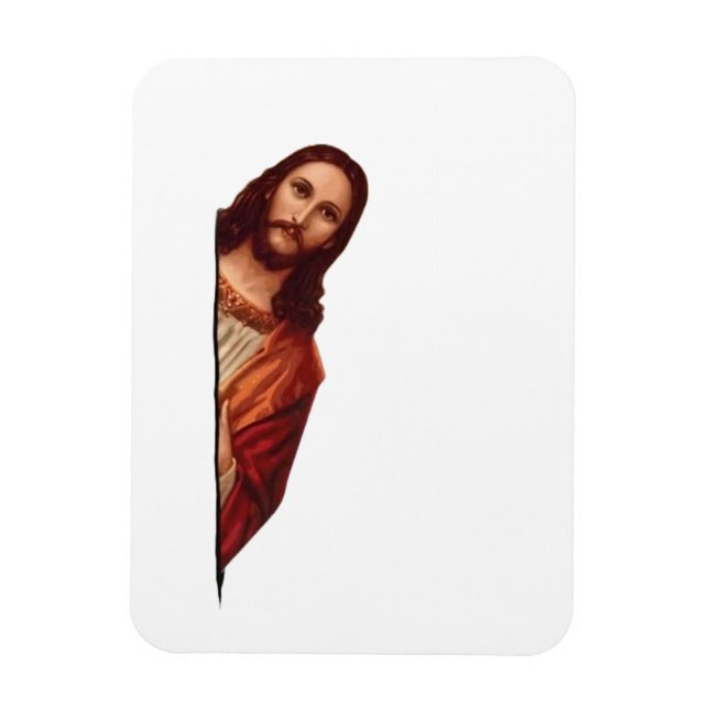 Magnet Flexible Citation drôle Jésus Meme, j'ai vu ça Jésus  (Vertical)
